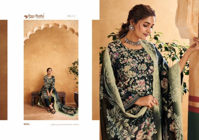 Mahajbeen Vol 8 By Shree Shalika Printed Lawn Cotton Dress Material Wholesalers In Delhi
